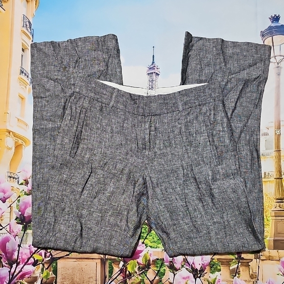 Banana Republic Pants - Banana‎ Republic Linen Gray Pants Size 8
